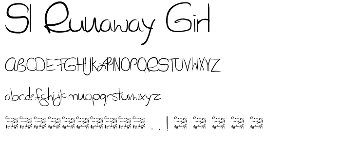 SL Runaway Girl font